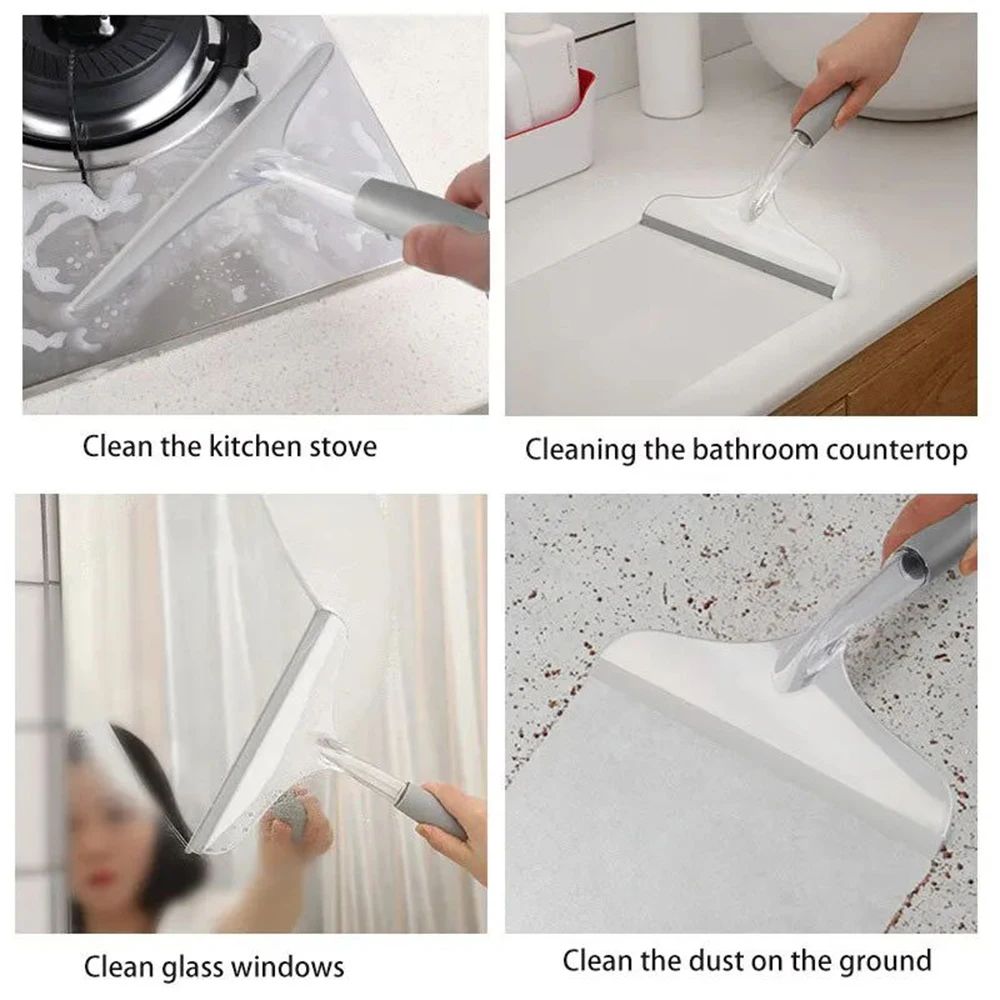 Portable Multifunctional Wipers Multi-purpose Table Scraper Glass Scraper Bathroom Mirror Scraper Window Wiper