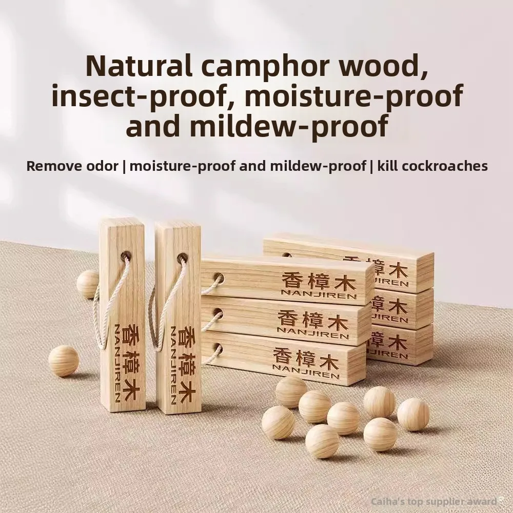 Natural Camphor Wood Products Wardrobe Mildew Proof Insect Repellent Cockroach Remover Moisture Resistant Odor Freshener
