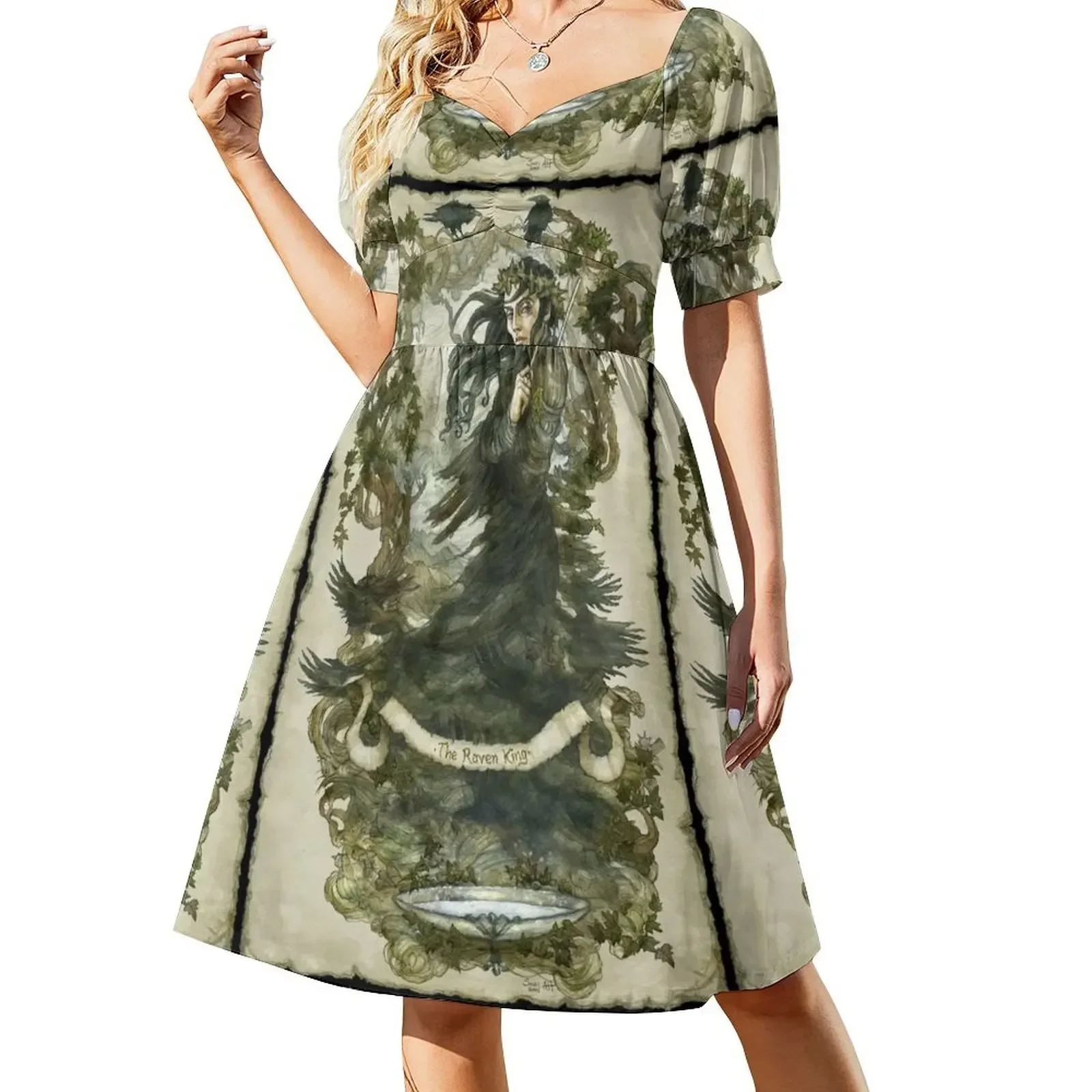 

Raven King in Ivy 1 Short-Sleeved Dress Women's dresses prom dress Female dress