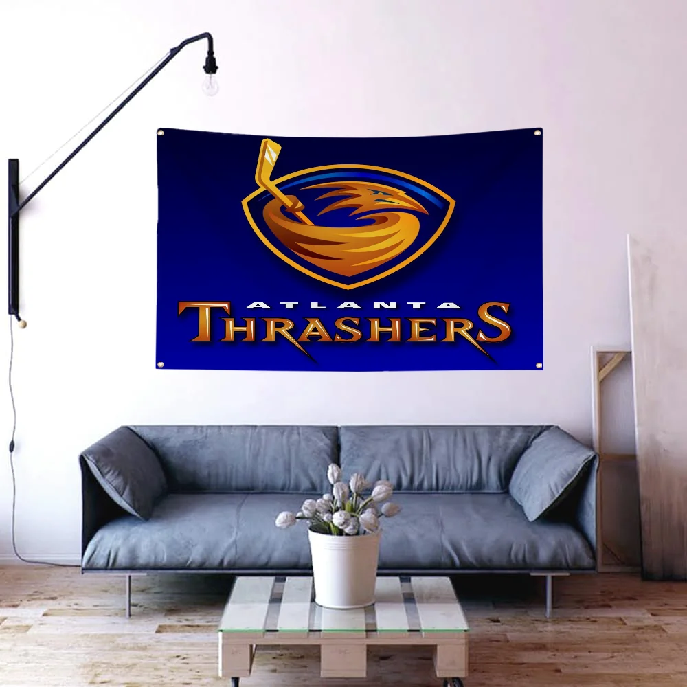 Atlanta Thrashers украшение стены полиэстер подвесной баннер для домашнего декора и украшения комнаты 60*90 см/90*150 см/120*...