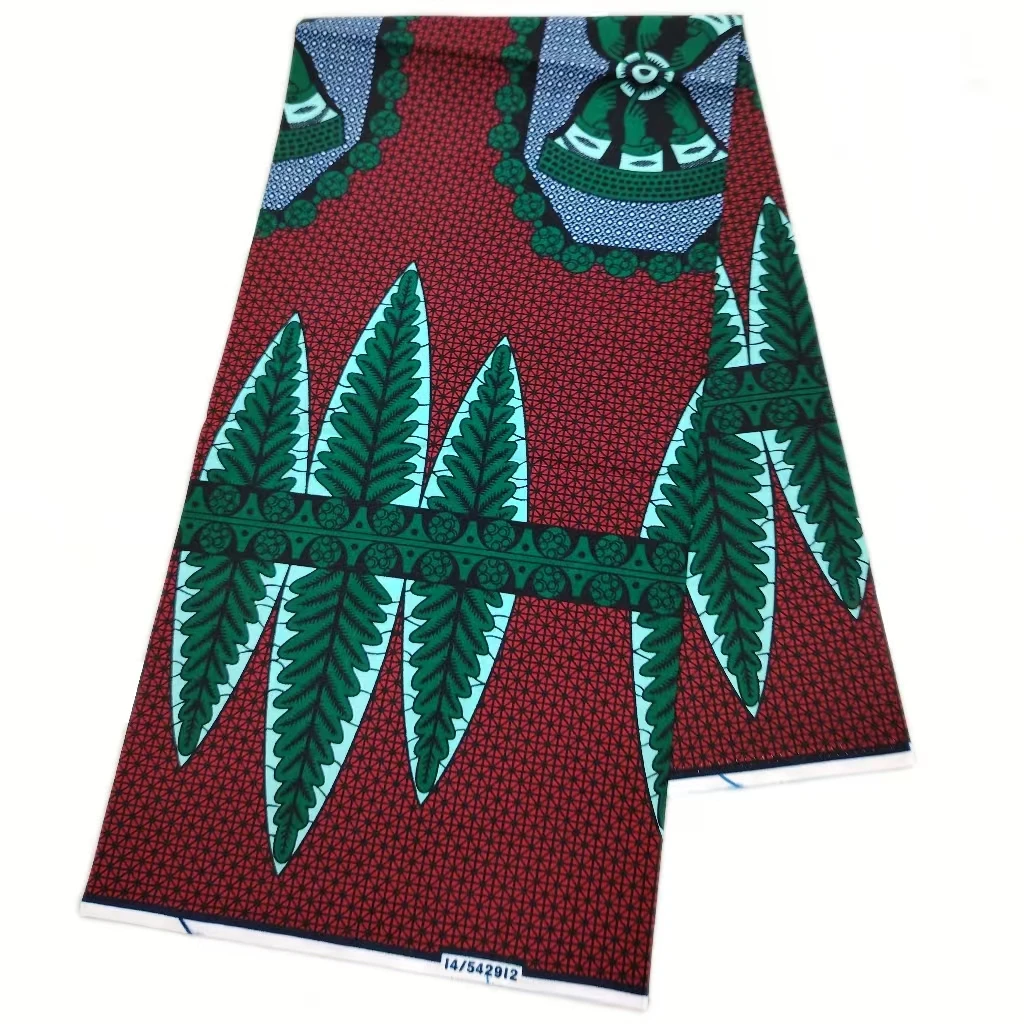 

Новая коллекция 2026: Ткань с восковым принтом в нигерийском стиле Hollande - Высококачественная африканская ткань с восковым принтом для пэчворка, одежды и рукоделия HS3