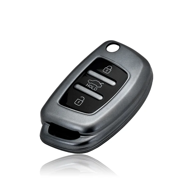 3 Buttons Car Flip Key Case Cover for Hyundai Solaris Creta Ix25 Kona Tucson Sonata FE I40 Elantra Ix35 I20 Ix45 HB20 Accent