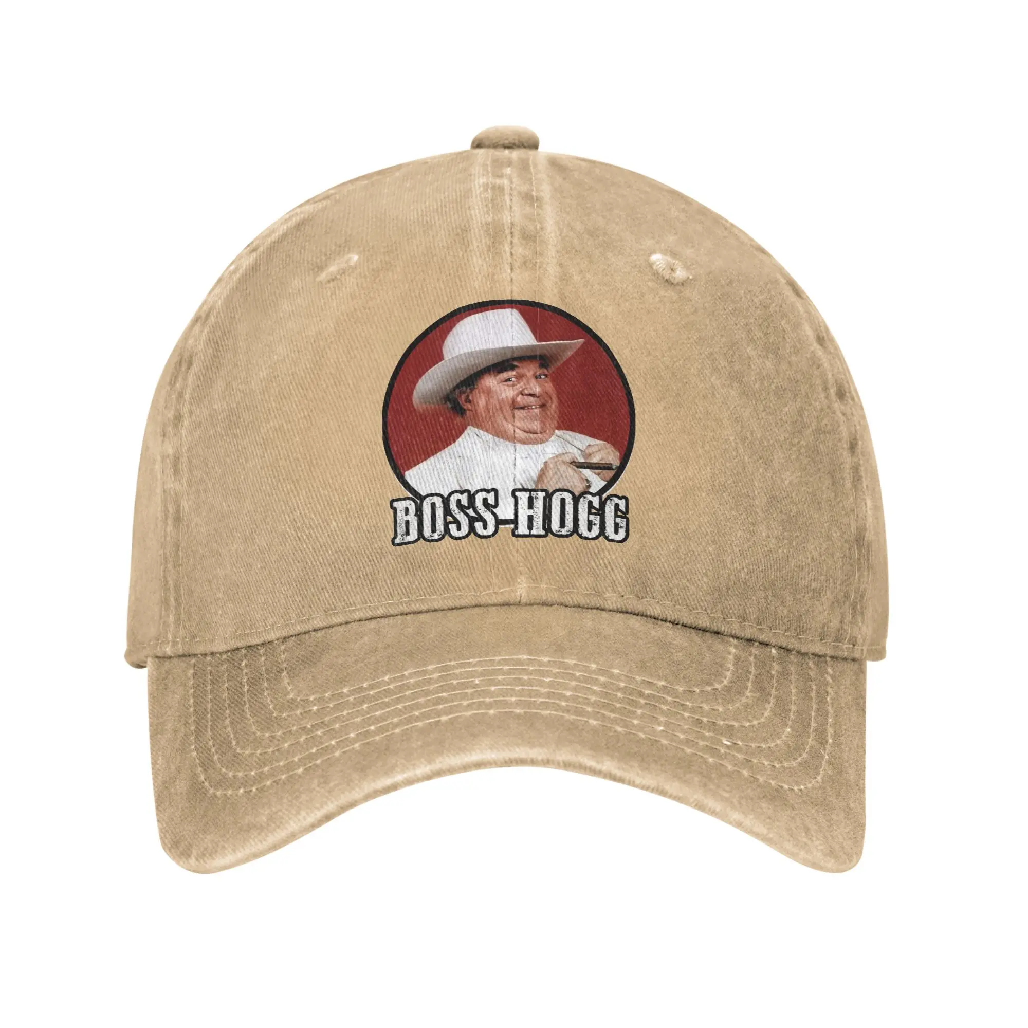 

Boss Hogg Dukes Of Hazzard Unisex Baseball Cap TV Show Distressed Denim Hats Cap Vintage Outdoor Golf Unstructured Soft Headwear