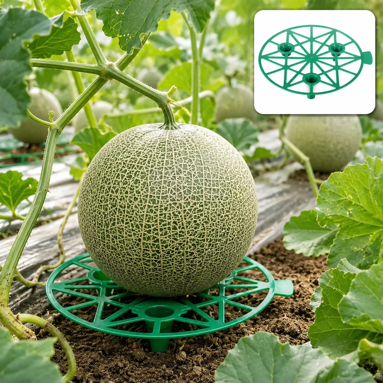 Garden Melon Cradle Support Holder for Watermelon Pumpkin and Strawberry Keeps Fruit Off Ground for Better Plant Care