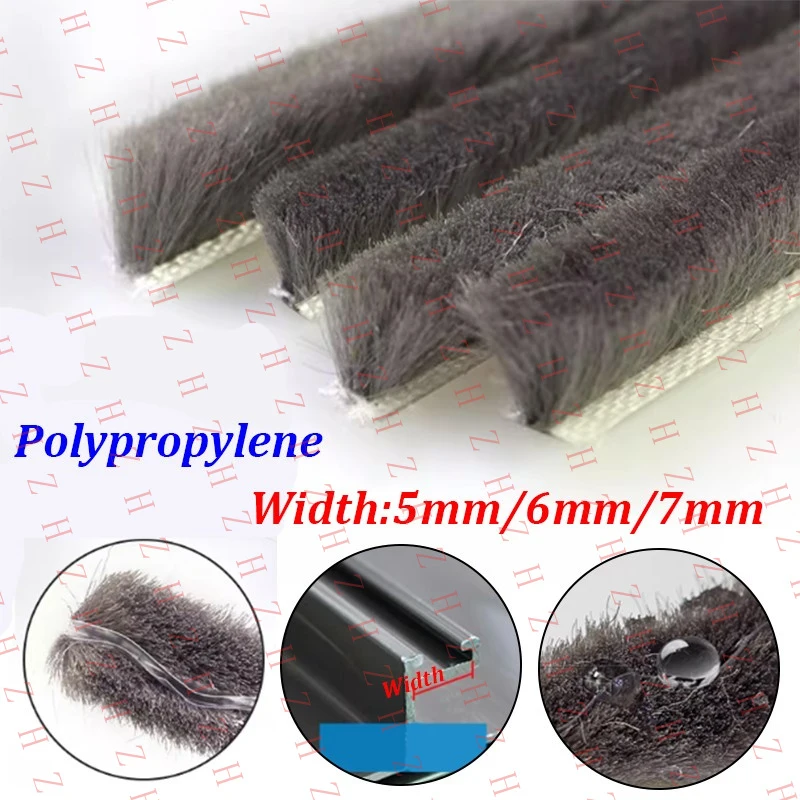 

U+ Hairy Door and Window Brush Draught Excluders Pile Seal Draft Strip 5mm/6mm/7mm【Minimum order: 10 pieces】