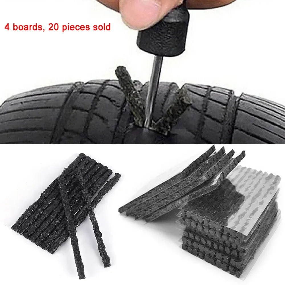 20Pcs Tubeless Tyre Tire Puncture Repair Kit Strips Plug Bike Van Car Truck Car Tubeless Seal Strip Tyre Tubeless Seal Strip