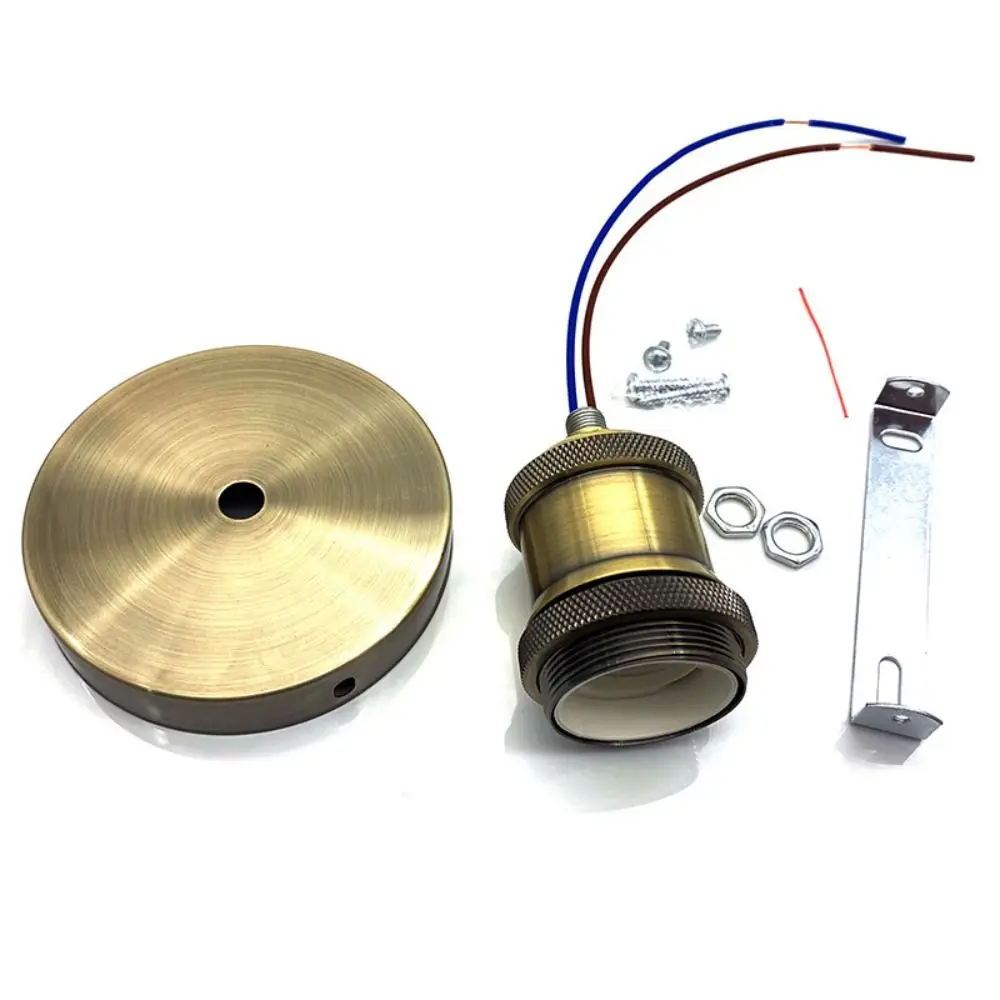 Retro E27 Bulb Base Aluminum Creative Lamp Socket Vintage Lamp Holder Ceiling Screw Light