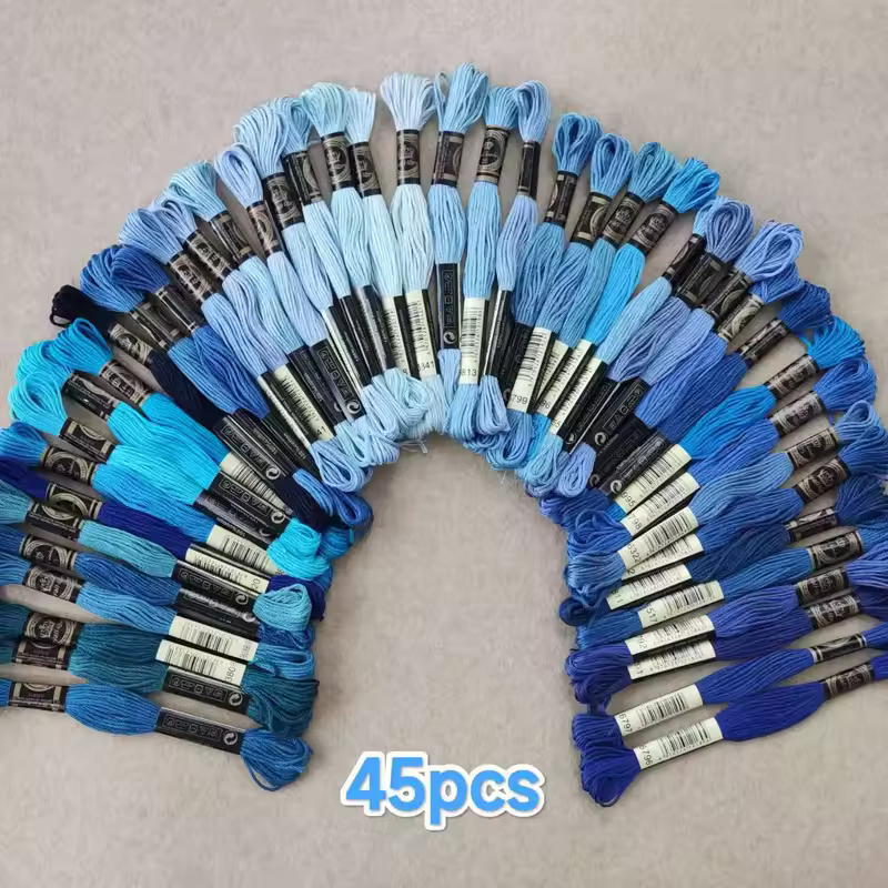 100% Cotton High Quality Cross stitch Floss Embroidery thread  Cross Stitch Embroidery Hand Knitting Sewing Weaving 8m 447 color - Image 8