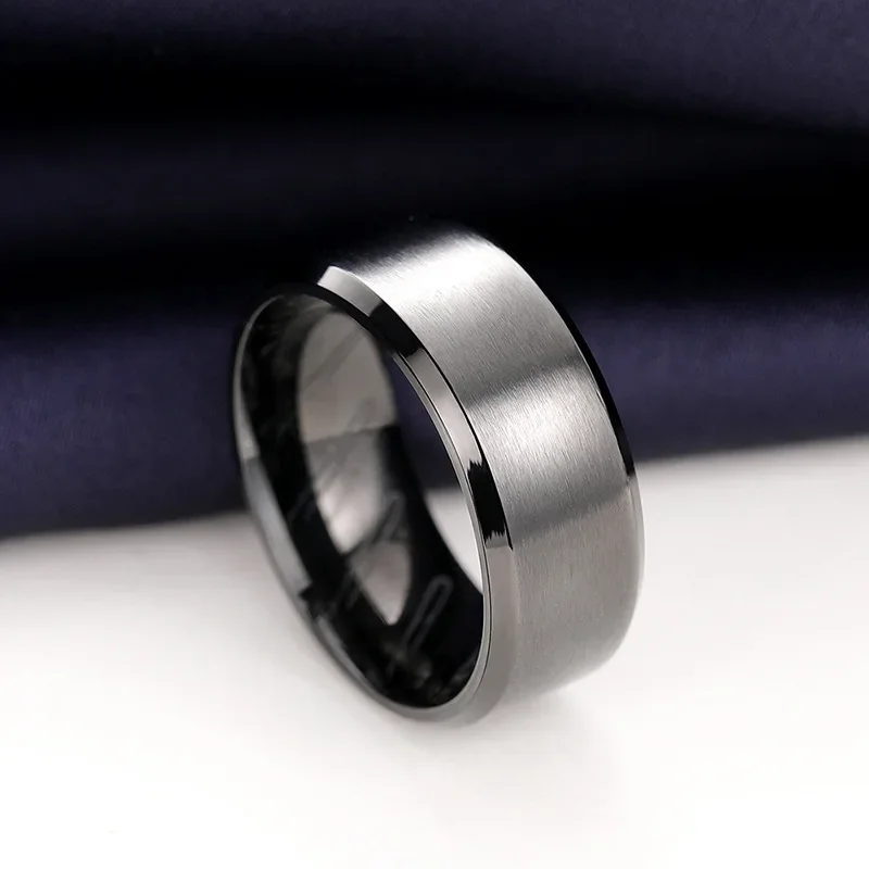 2026 New Neutral European and American Simple Ring with Diagonal Texture Carving Design on The Inner Side, Fashion Accessory