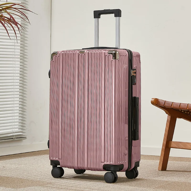 Bagagem retrô de 20 polegadas e 24 polegadas com material ABS, bagagem de alto valor estético com bagagem de rolo