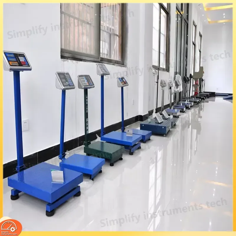 Industrial Platform Scale 150kg 200kg Heavy Duty Steel Counting Scale Digital Weight Balance Floor Scale for Warehouse