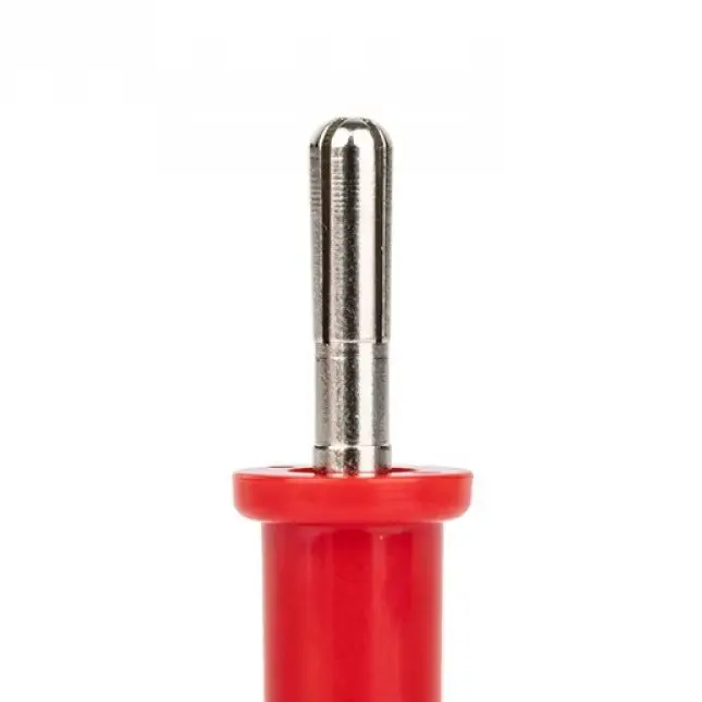 5PCS 4mm Cross-slotted Nickel-plated Copper Banana Plug 32A 3000V Solid Welded Terminal Post for Electrical Connection