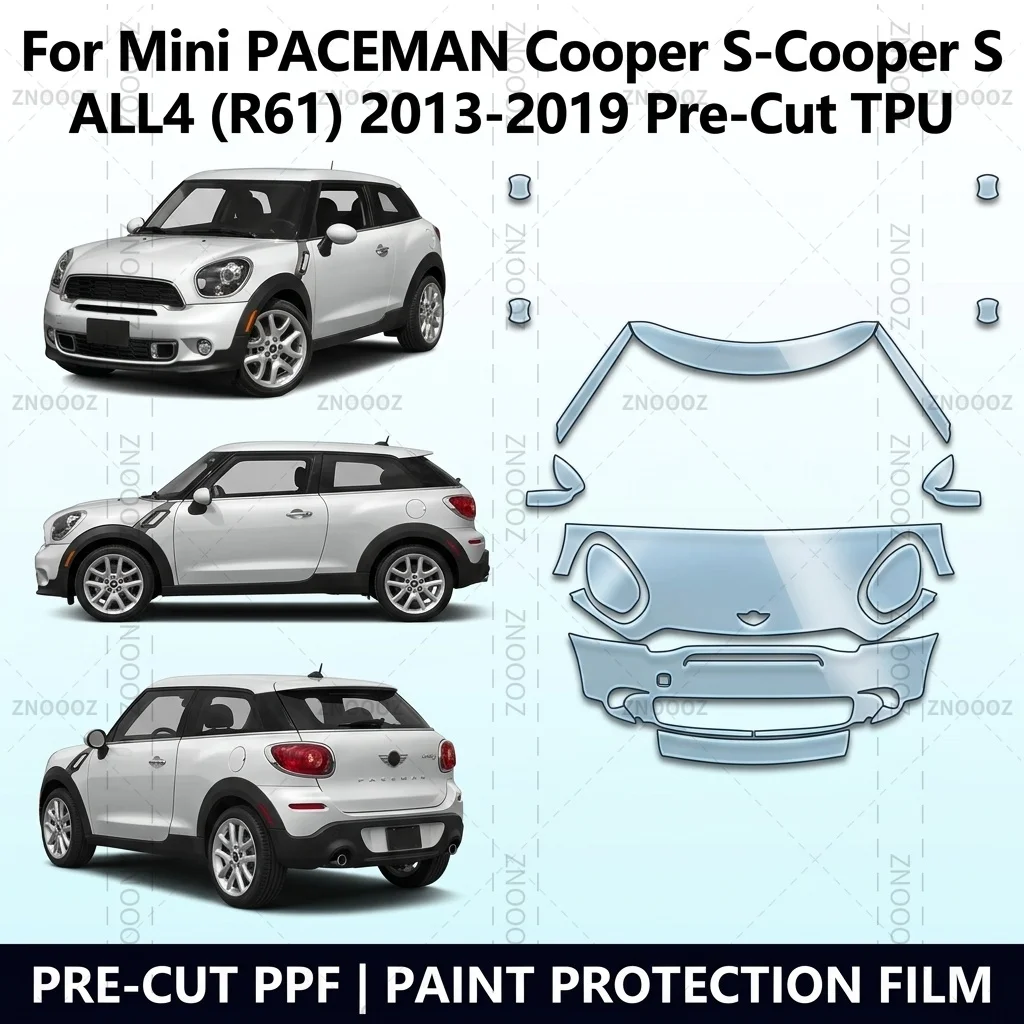 For Mini PACEMAN Cooper S-Cooper S ALL4 (R61) 2013-2019 Pre-Cut TPU PPF Paint Protection Kit Self Healing High Gloss Anti