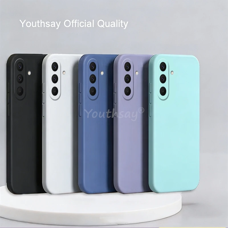 For Samsung Galaxy A27 Case Liquid Silicone Plain Samsung A27 Cover TPU Anti-drop Phone Protector Case Galaxy A27 Cover