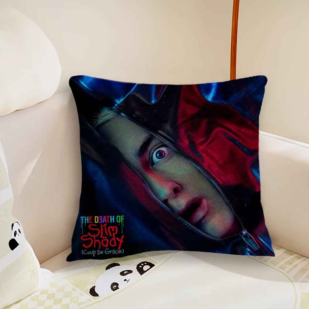 Rapper E-Eminem The Death of Slim Shady Pillow Case Living Room Sofa Cushion Cover Suitable For Home Bedroom Room Decoration