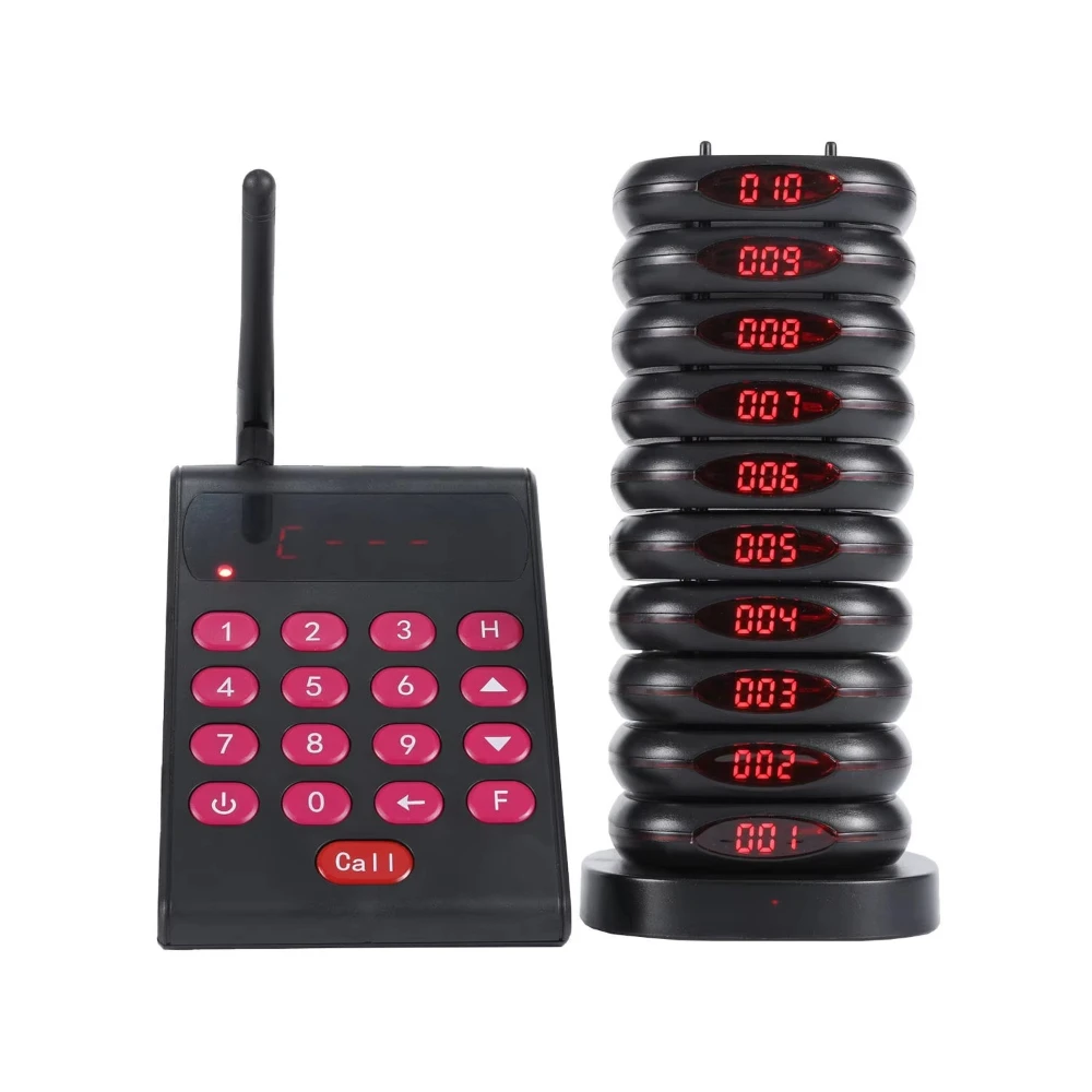 Vibration Buzzer Pager Paging System Retekess KL-QC03 Wireless Restaurant Table