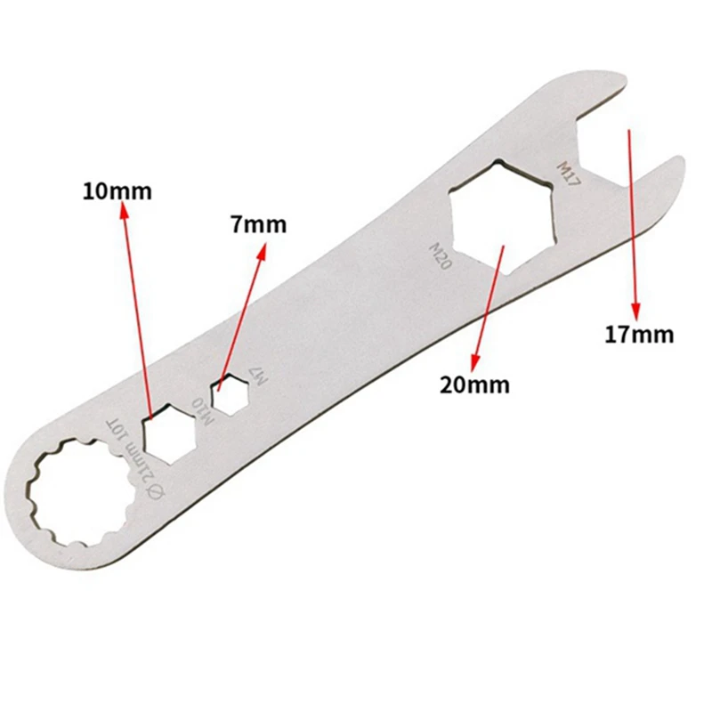 Replacement Accessories Repair Wrench Road Bike Bike Pro Pedal Wrench Repair Tool Stainless Steel For Shimano 10 Teeth Silver