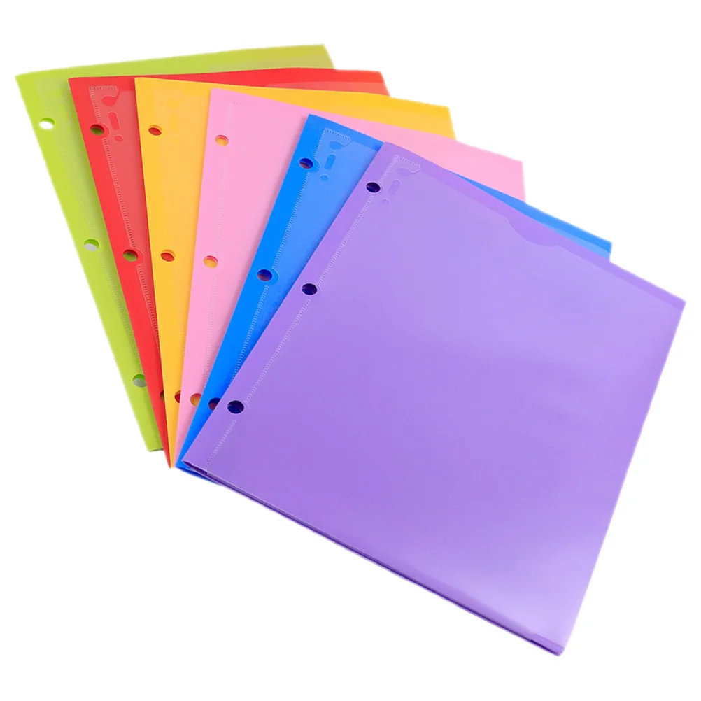 

6Pcs Plastic Document Folder Office File Organizer Business File Folder PP Material Convenient Sorting