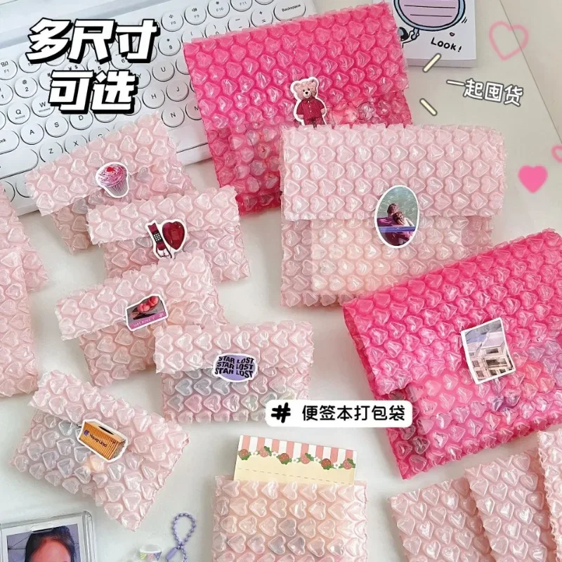 10pcs Heart Bubble Mailer Self-Seal Packaging Small Business Supplies Shockproof Padded Envelopes Bubble Envelopes Mailing Bag