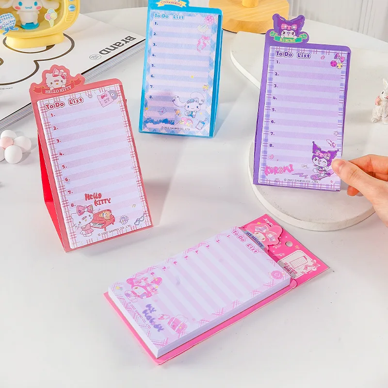 60 Pages Kawaii Japanese Cartoon Memo Pad To do list Standable Note paper Diary DIY Decorative Stationery School Office Supplies