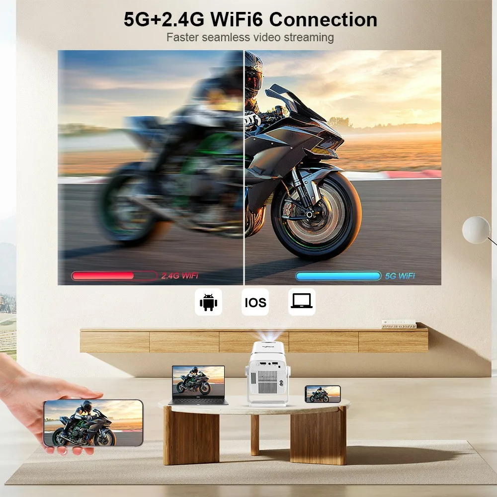 4K Full HD Projcetor FHD TD80W Android WiFi 3D Home Theater TD80 Portable Beam Projcetor Meeting Video Movie PK HY320