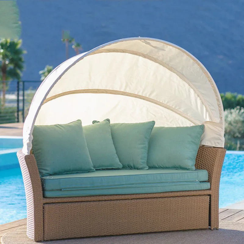 

Outdoor Lounging Pool Loungers Rattan Beach Courtyard Balcony Terrace Outdoor