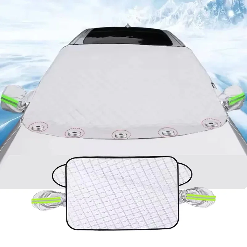 سميكة سيارة الآن ظلة غطاء الزجاج الأمامي مع 5/9 مغناطيس الأشعة فوق البنفسجية حماية مكافحة الثلوج ضوء الشمس للرياح الأمامية لأودي RS4 #4