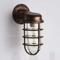 vintage wrought iron wall sconce dock light Industrial retro wall lamp lobby bedroom hotel corridor restaurant bar loft light