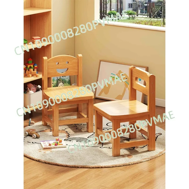 

Табурет с деревянной спинкой из массива дерева | Многофункциональная низкая деревянная скамья для гостиной, прихожей