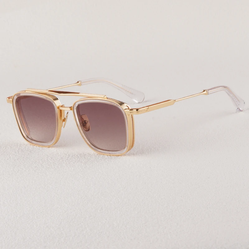 

BRAD Square and Round Alloy Sunglasses for Men and Women Top Quality Brand Designer UV400 Outdoor Fashion Trend Eyeglasses
