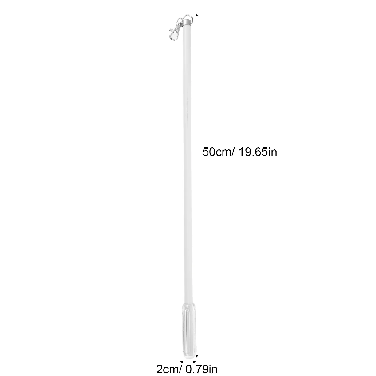 Aluminum Alloy Curtain Pull Wand 21 Inch Manual Drapery Pull Rod Smooth Rust Resistant Lightweight Ergonomic Design for Modern
