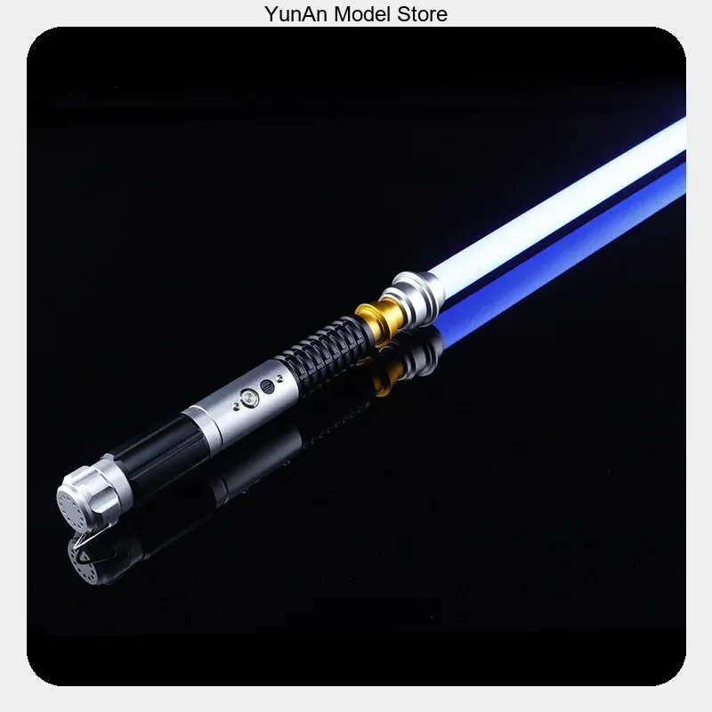 Yanqing 78-92cm Metal Pixel Telescopic Light Changing APP Luminous Sword High-End Toy for Cosplay Prop Gift
