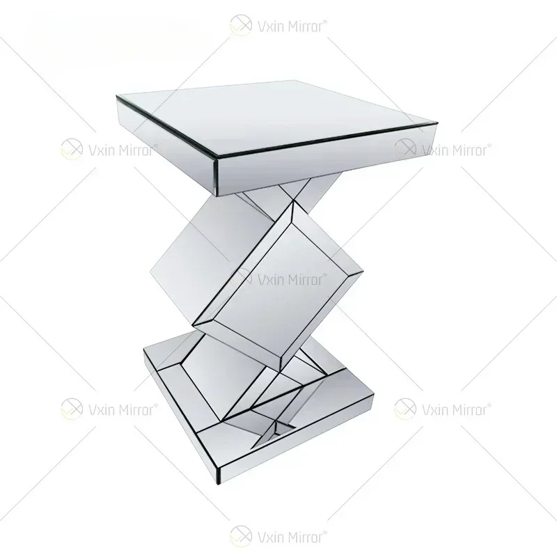 Mirror porch desk table home drilling decorative corner glass furniture luxury end view desk wholesale direct sale.