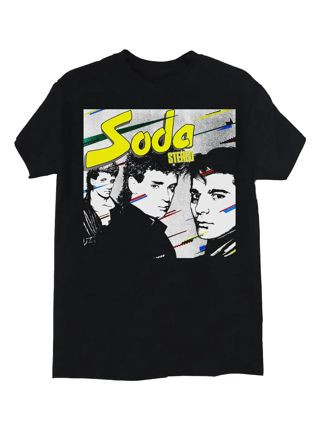 Soda Stereo Album 1982 New Black T-Shirt Fullsize