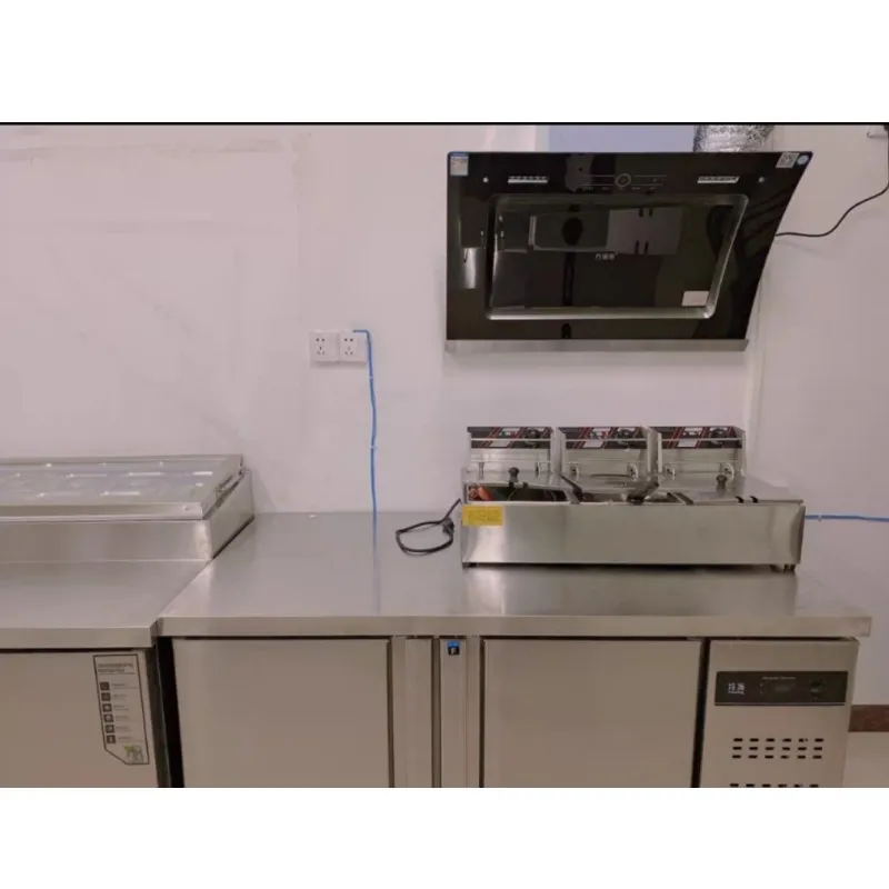 New Products Commercial Restaurant Under Counter Display Refrigeration Salad Bar Counter With Salad Bowls For Sale