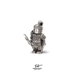 Original Chinese Style Brass Doll Toy with Metal Figurine Ornaments for Small Single Riders, Trendy and Playful