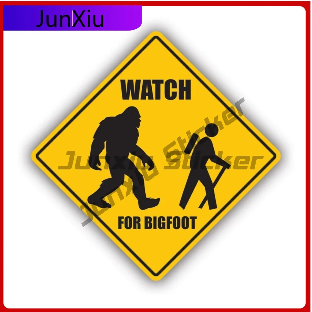 

Watch For Bigfoot Sun Resistant Scratch Resistant Classic For Rear Windshield Laptop Motorcycle Easy Apply Removable Decor