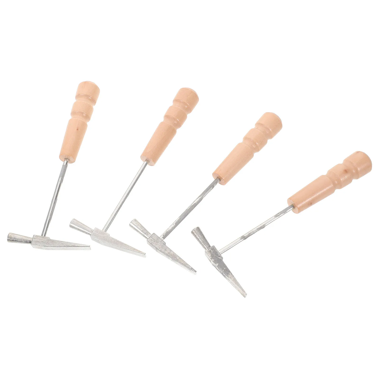 

4 Pcs Thumb Piano Tuning Hammer Percussion Instrument Tool Kalimba Wood Convenient Portable