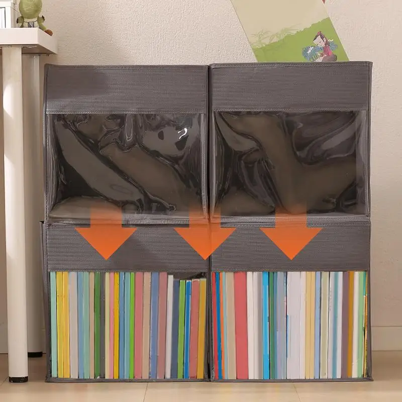 

Storage Cube Fabric Foldable Bin Non-Woven Cube Space-Saving Box For Bookshelf Nursery Dorm Living Room Wardrobe Closet