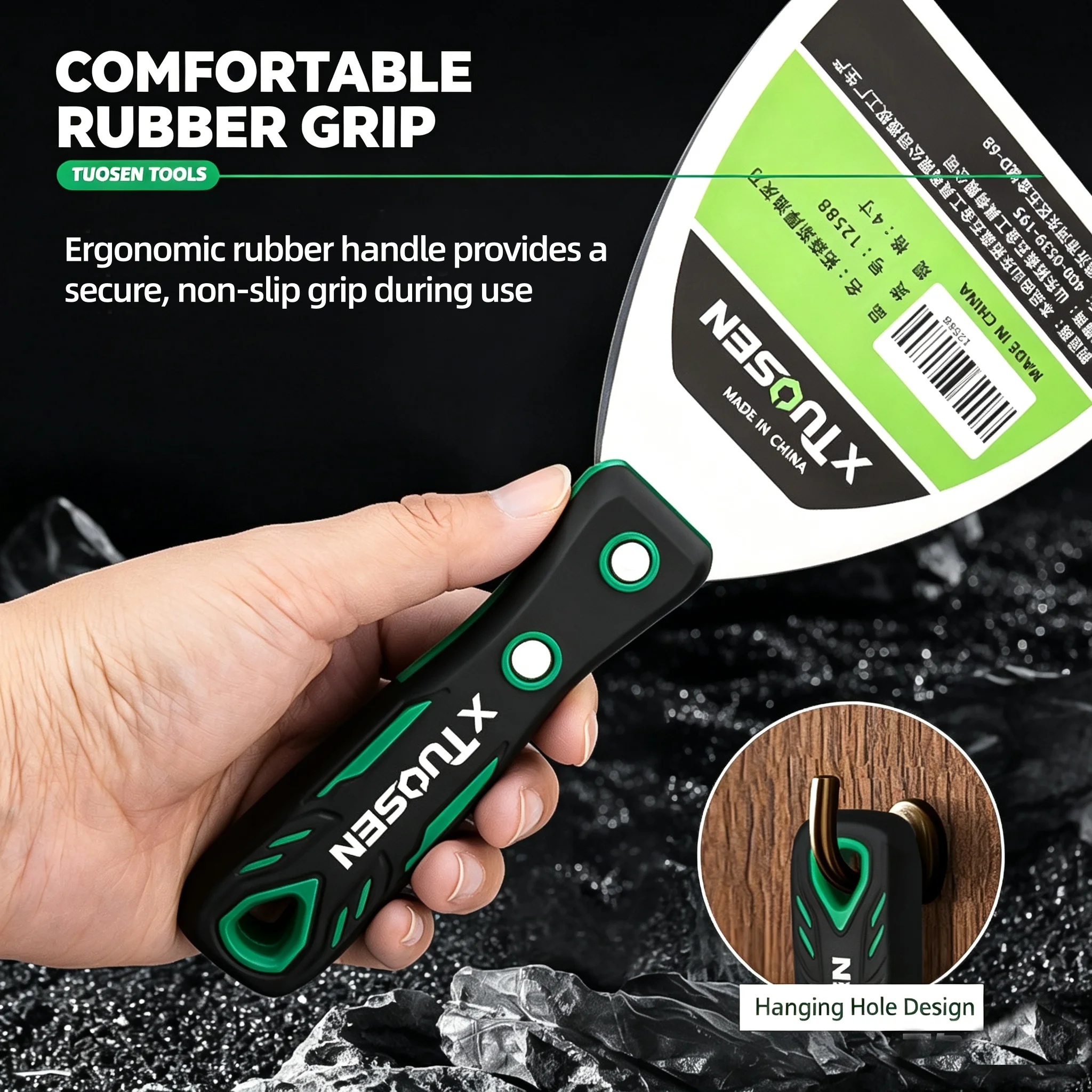 Multifunctional Rubber Putty Scraper Portable Soft Scraper Painter Shovel For Wall Glue Paint Residue Cleaning Plaster Work