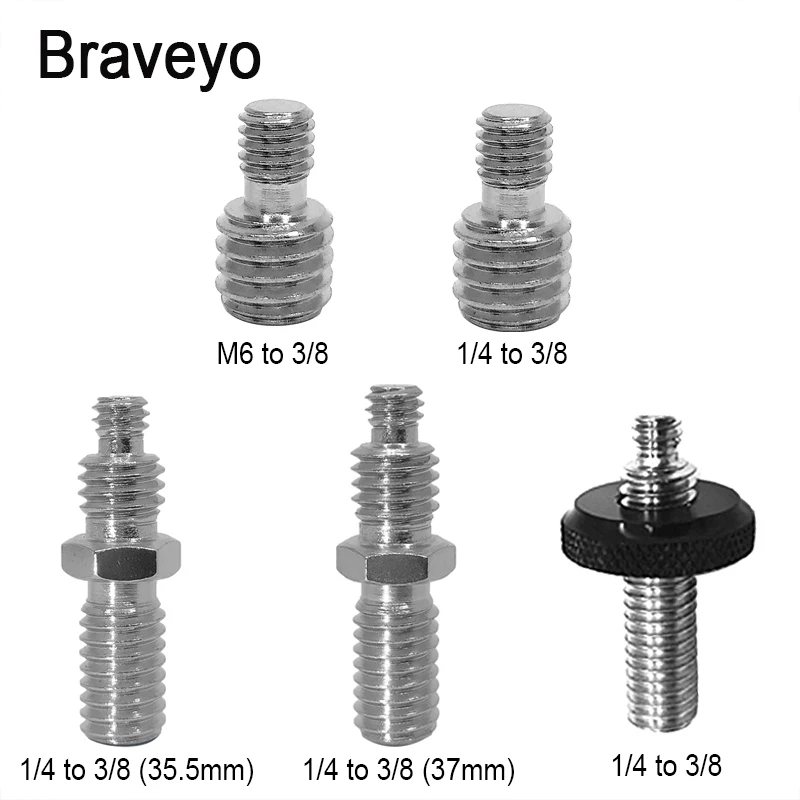 

1/4 to 3/8 inch Conversion Screw Dslr Camera Screw Tripod Monopod Ballhead Mount Adapter Universal Photography Accessories