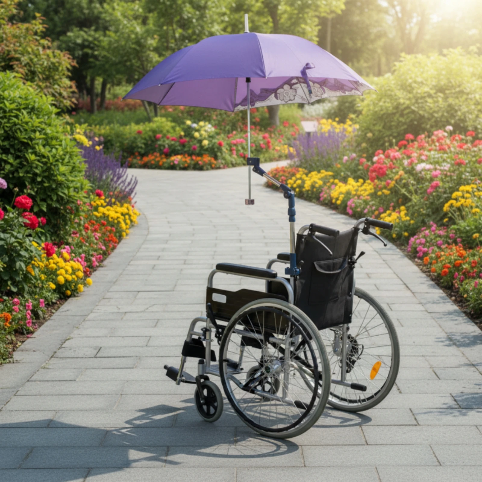 Afbeelding 6: Verstelbare parapluhouder, eenvoudig te installeren, elektrische fiets regenschermhouder, fietsparapluhouder, handsfree, buitengebruik
