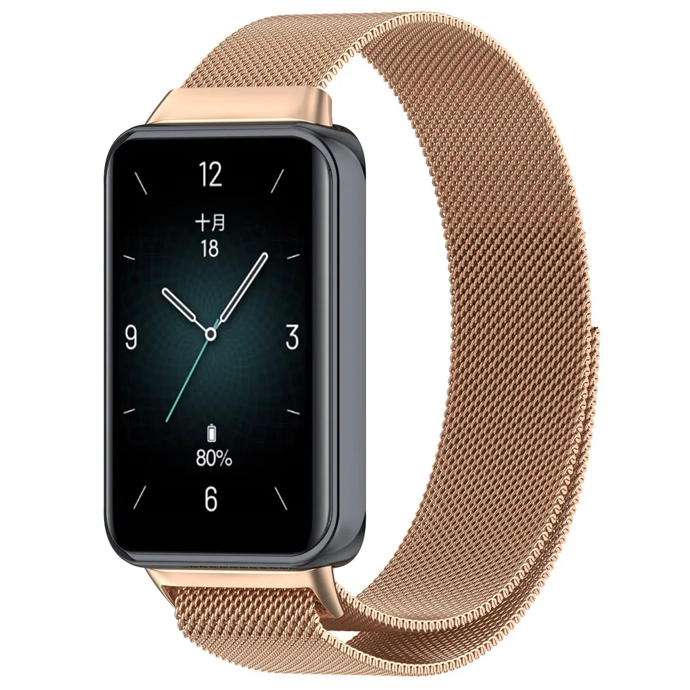 Metalowy pasek do zegarka dla Honor Band 9 Pasek do bransoletki Pasek Honor Band 9 Wymienne metalowe akcesoria do inteligentnych zegarków na nadgarstek