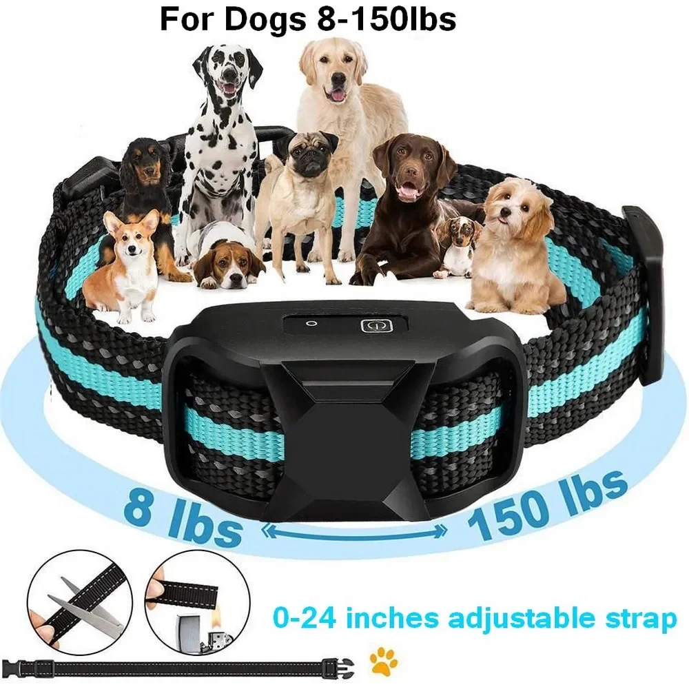 No Shock 3300Ft Dog Training Collar with Remote Rechargeable Waterproof E Collar with Beep Vibration High Quality Pet Training