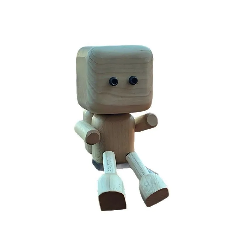 

Shake leg wooden creative car aromatherapy ornament Shake leg villain