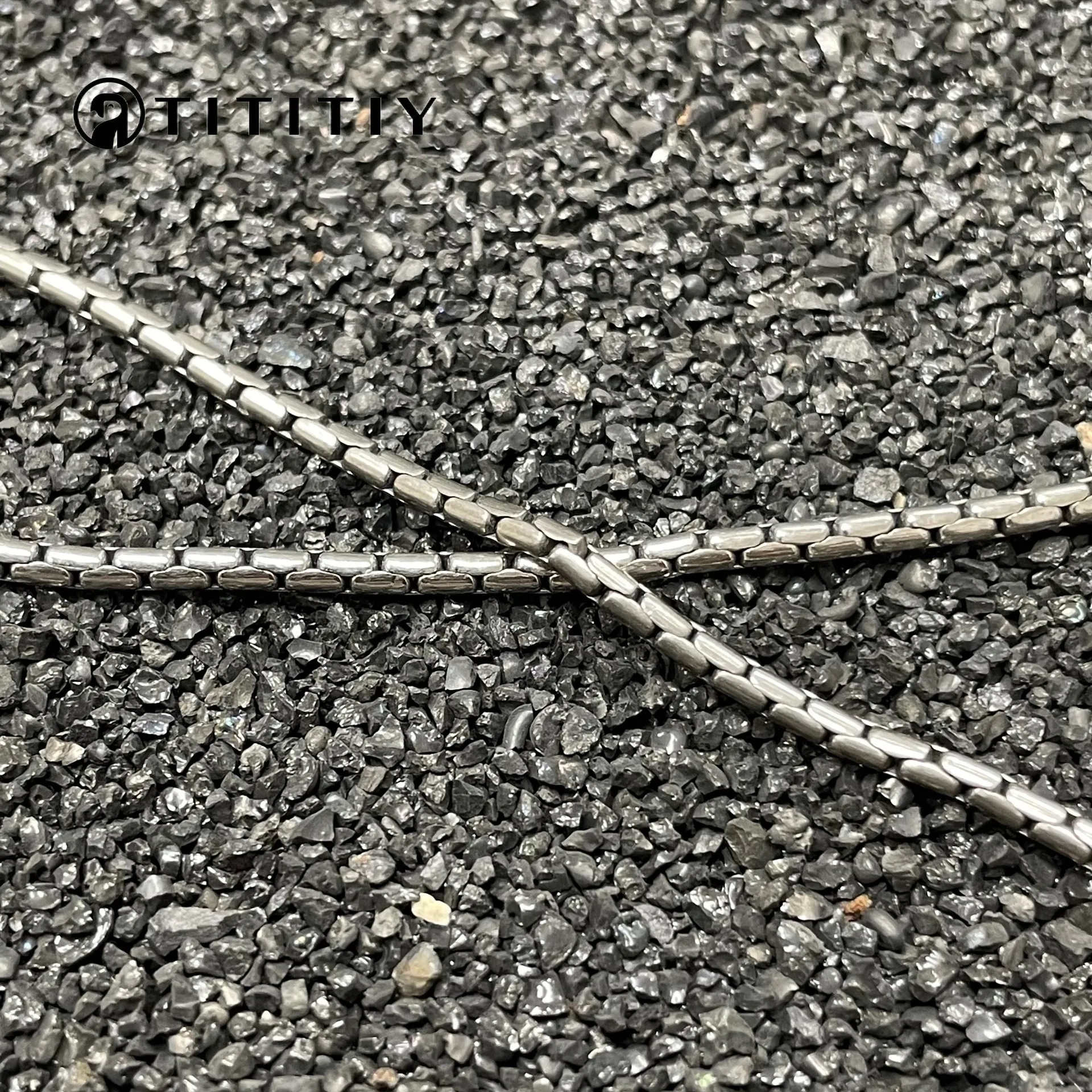 

TA1 Pure Titanium Necklace Wide 2.2mm Snake Bone Chain Anti Allergic Clavicle Chain Trendy Hip Hop Men Women Necklaces Exquisite