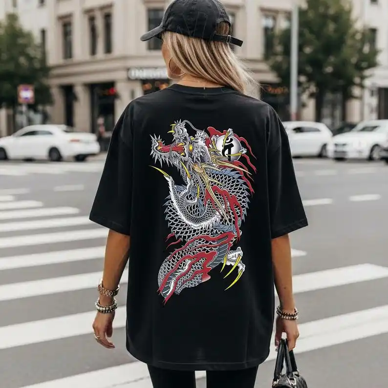 Unisex Dragon of Dojima T-Shirt, Retro Yakuza Gaming Tee