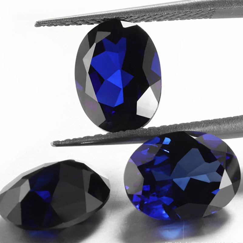 AAAA+ Blauer Saphir in Box, 13x18mm, großer Schliff, bestandenem Mohs-Härte-Test, Edelstein für DIY-Schmuckherstellung/Sammlung/Geschenk, Edelstein – Detail 1