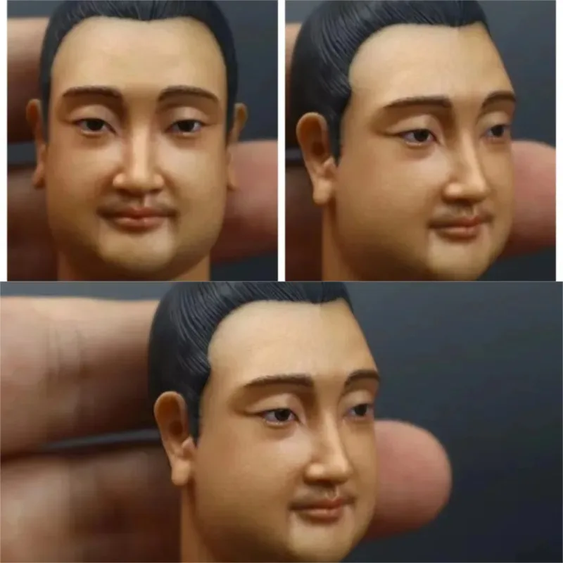 

1/6 Scale Ming Dynasty Emperor Head Carving Ancient Chinese Zhu Yijun Head Played Model for 12in Action Figure Toys
