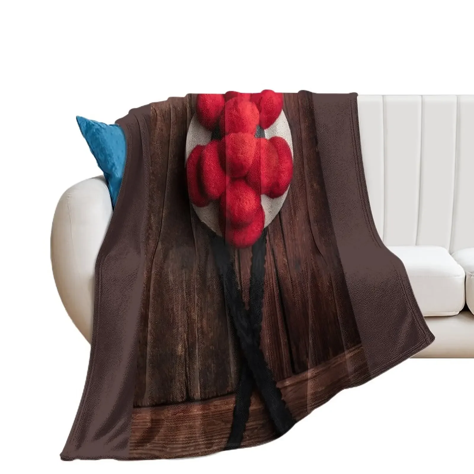 

Bollenhut in front of a rustic wooden wall Throw Blanket Blankets For Sofas For Sofa Thin for babies Winter beds Blankets